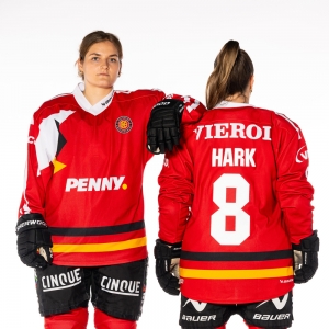 DEB - Frauen Retro Authentic - rot - 10-HÄCKELSMILLER